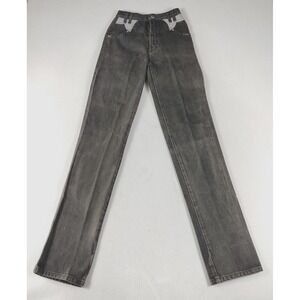 Vintage Rockies Jeans Women's 26 Charcoal High Rise‎ Westerncore Cowgirl Yoke